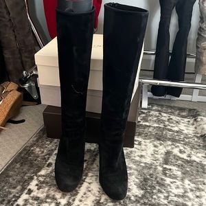 Christian Louboutin black suede Girabaldi size 38